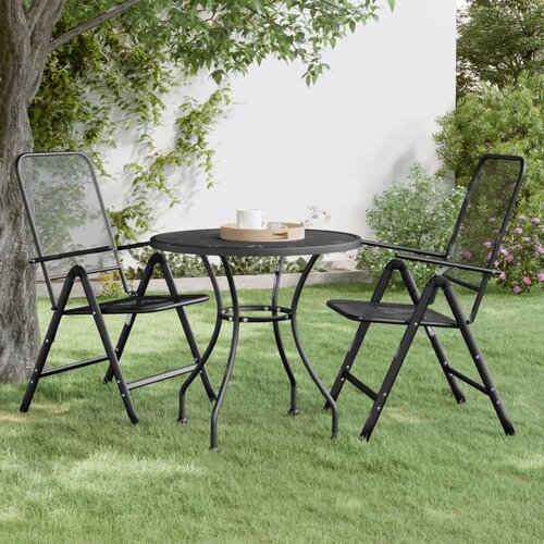vidaXL Vrtni stol od ekspandirane metalne mreže &Oslash; 80 x 72 cm antracit Cijene