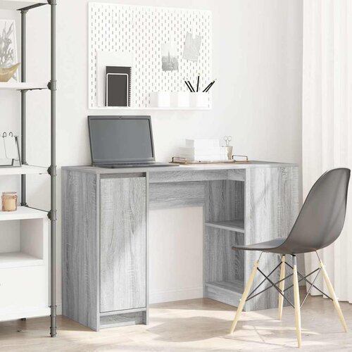 VidaXL Stol Sivi Sonoma 120x42x76 cm Konstruirano drvo Slike
