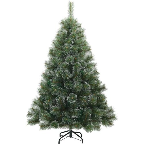 VidaXL Umjetno božićno drvce s stalakom Zelena 150 cm PE i PVC Slike