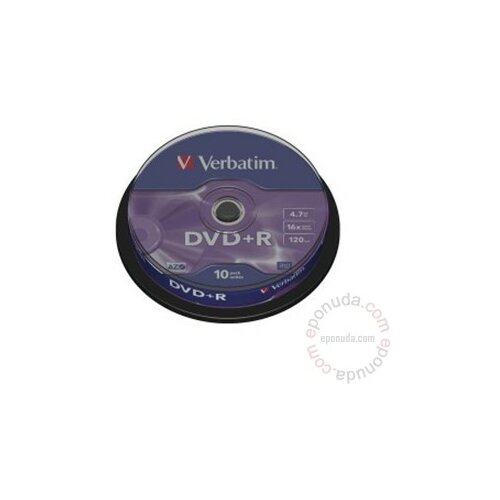 Verbatim DVD+R 4.7GB 16X 43498 disk Slike