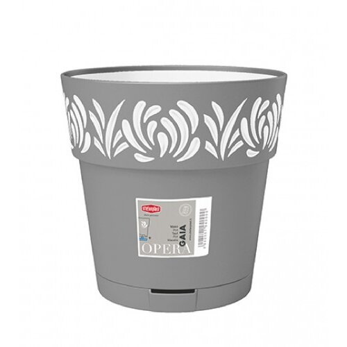 STEFANPLAST Saksija 25x25cm GAIA 88503 tamno siva Slike