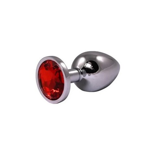 Metalni analni plug | Crveni cirkon veličina S Slike
