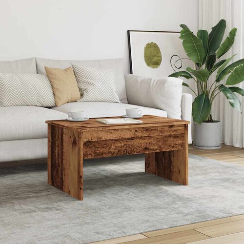  Stolić za kavu boja staro drvo 80x50,5x41,5cm konstruirano drvo Slike