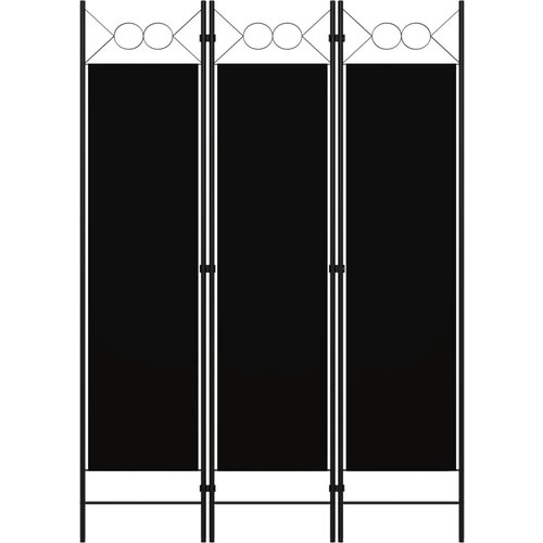 VidaXL Paravan 3-delni črn 120x180 cm Slike