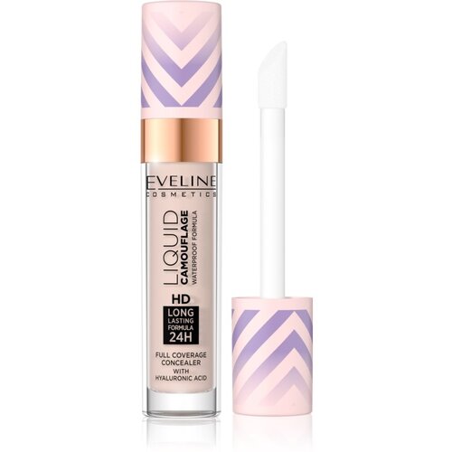 Eveline Cosmetics Liquid Camouflage vodootporni korektor s hijaluronskom kiselinom nijansa 02 Light Vanilla 7,5 ml Cijene