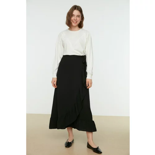 Trendyol Black Wrap Skirt