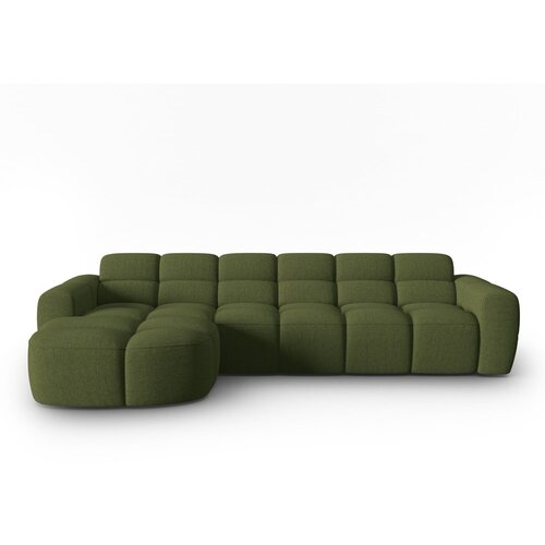 Micadoni Home Zelena kotna sedežna garnitura Lisa &amp;ndash; Slike