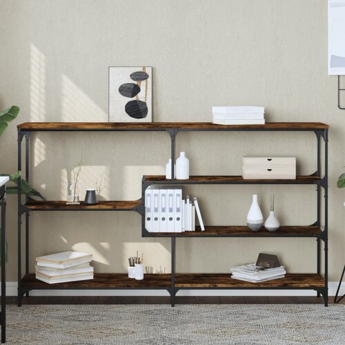  The Living Store Konzolna mizica dimljen hrast 160x32x95 cm inženirski les - Konzolna Mizica, (21500652) Cene