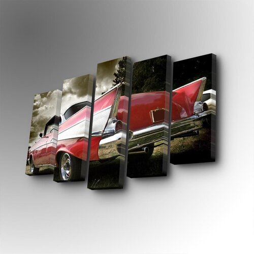 Wallity 5PUC-129 multicolor decorative canvas painting (5 pieces) Cene