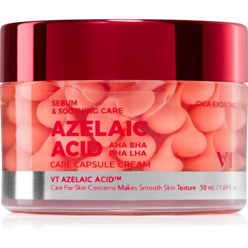 VT COSMETICS Azelaic Acid Care Capsule Cream umirujuća krema za lice za nepravilnosti na licu sklono aknama 50 ml Slike