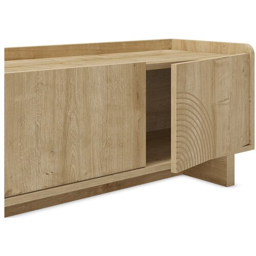 Marckeric TV omarica v hrastovem dekorju v naravni barvi 140x45x40 cm Daira &amp;ndash; Slike