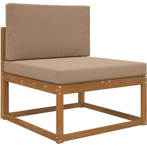  Jastuk za vanjsku sofU 2 pcs Sivo-smeđa Poliester - Sivo-smeđa 80 x 80 cm 1x sjedalo +1x naslon (3D bez bartaga) Slike