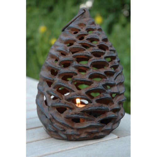 Esschert Design Kovinska lanterna (vi&amp;scaron;ina 18 cm) Pine Cone &amp;ndash; Slike