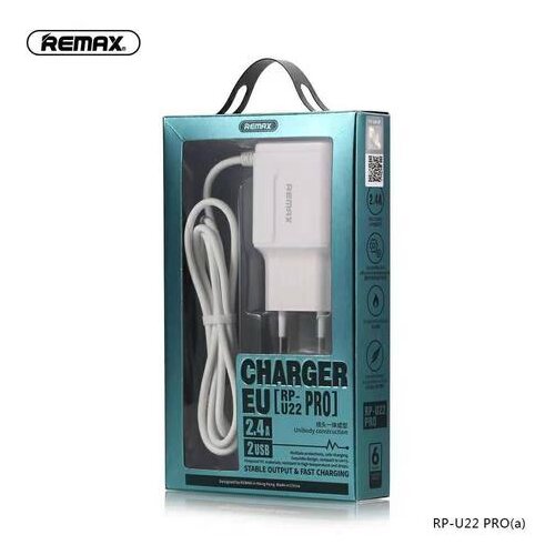 Remax 2.4 DUAL USB CHARGER SET RP-U22 EU TYPE-C Cijene
