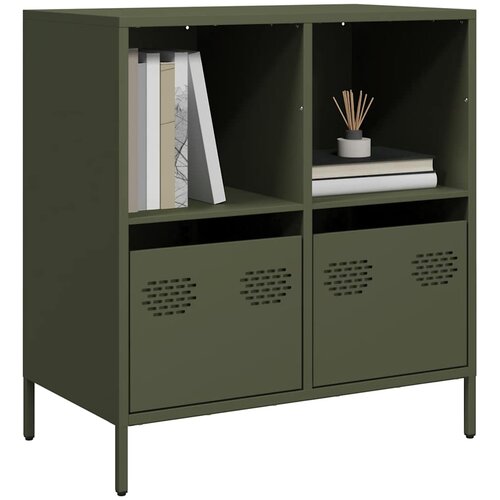  Komoda maslinastozelena 68x39x73,5 cm hladno valjani čelik Cene
