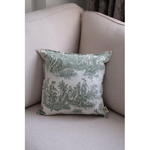 Aberto Design Dekorativna jastučnica BST058, 45 x 45 cm, Maslina-bela Slike