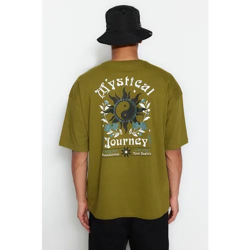 Trendyol T-Shirt - Green - Relaxed fit