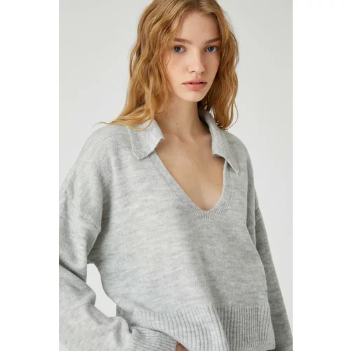 Koton Polo Neck Sweater Knitting Long Sleeve