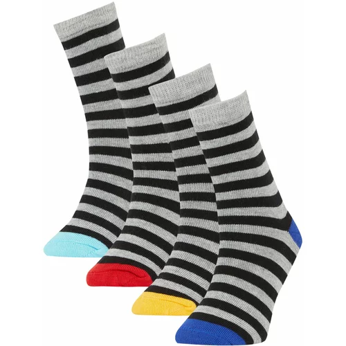 Defacto Boys Striped 4-Pack Socks