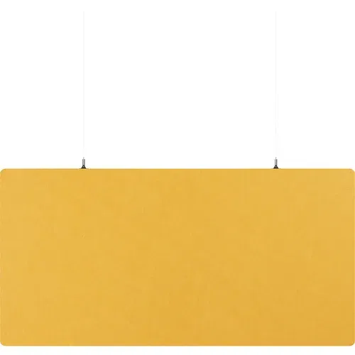 eurokraft basic Akustična stropna plošča, PET-klobučevina, VxŠ 600 x 1200 mm, pravokotna oblika, rumene barve
