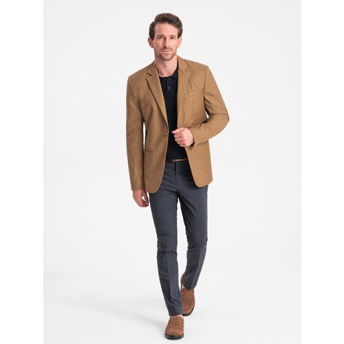Ombre Classic men&amp;#039;s jacket with pillowcase pocket - caramel Slike