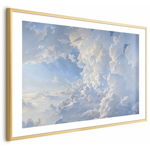  Plakat The Sun Revealing Cloud Secrets: Spectacular Sky Images 90x60 Zlatni okvir s margom Cijene