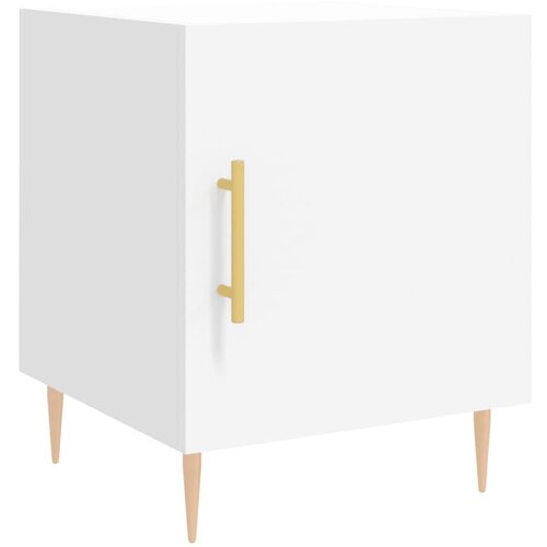 Maison Chic Nočna omarica - Nočna miza bela 40x40x50 cm inženirski les, (21690550) Cene