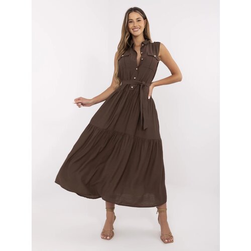 Italy Moda Dress-MI-SK-A5032.70P-brown Slike