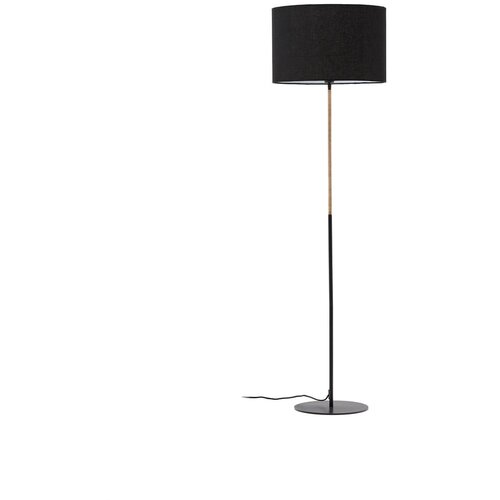 Kave Home Crna stojeća svjetiljka s tekstilnim sjenilom (visina 160 cm) Canar &amp;ndash; Slike