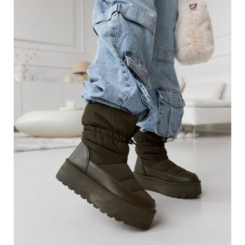 Gemre Green insulated platform snow boots Polk Cene