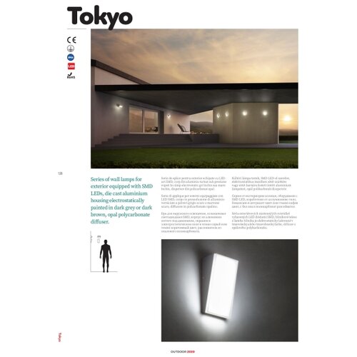  Redo 90017 - LED spolja&amp;scaron;nje zidno svetlo TOKYO LED/12W/230V IP54 Slike