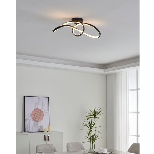 Eglo 901158-LED rgbw prigu&amp;scaron;iva plafonska svetiljka calarossa-z LED/22W/230V crna Slike