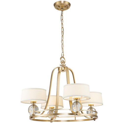 Elstead Lighting Elstead Quoizel Gotham Večkraki lestenec s senčniki iz brušenega medenine, (22099614) Cene