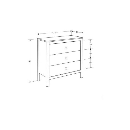 Hanah home komoda u beloj boji sfn 993 bb 1 Cene