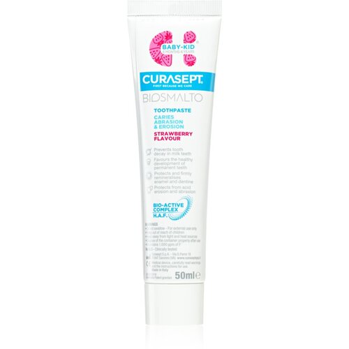Curasept Biosmalto Baby-Kid zubna pasta za djecu s fluoridem Strawberry 50 ml Cijene