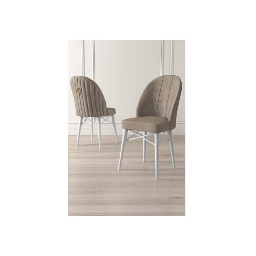 Hanah home Set od 6 trpezarijskih stolica Rhythm Cappuccino-bijela Cijene