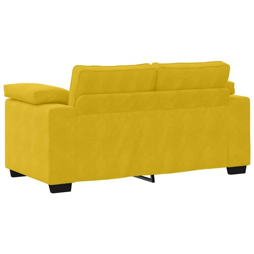  Dvodijelni set sofa s jastucima, žuti bar&amp;scaron;un Slike