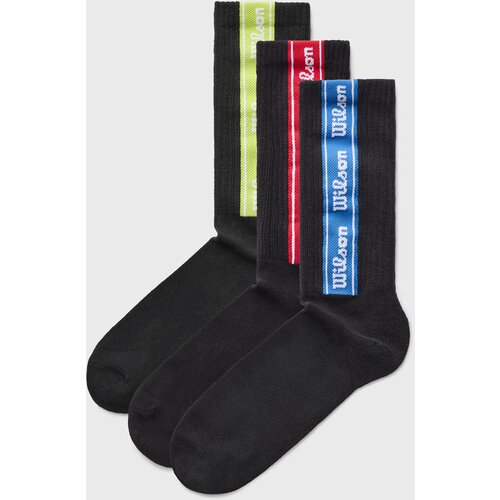 Wilson 3PACK Čarape Crew No Terry Vertical Logos visoke Cijene