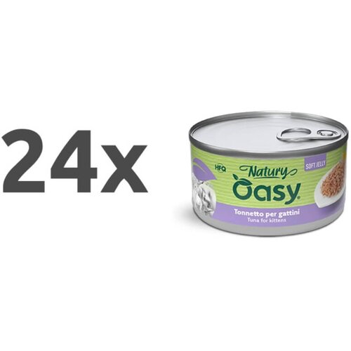 Oasy Cat Natury Kitten fileji v želeju, konzerva - tuna 24 x 150 g Cene