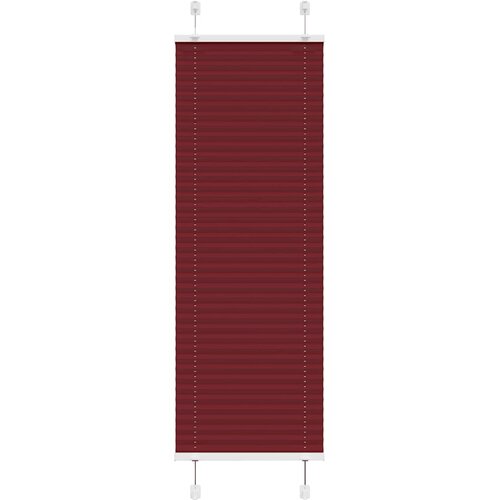 vidaXL Plisirana žaluzija bordo rdeča 45x100 cm &scaron;irina blaga 44,4 cm poliester, (5000300937) Cene