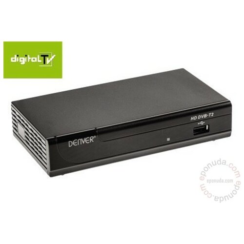 Denver settop box digitalni risiver DTB-132 T1,DVB-T2 prijemnik,usb,hdmi,scart,media player Slike