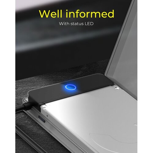Icybox IB-AC603B-U3 usb 3.2 ohi&amp;scaron;je/adapter za hdd/ssd 2,5&amp;quot; sata disk, (20543373) Slike