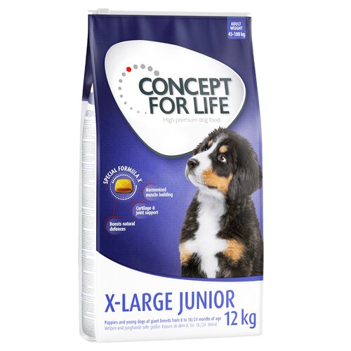 Concept for Life X-Large Junior - Varčno pakiranje: 2 x 12 kg Cijene