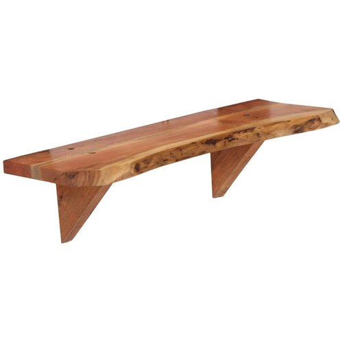  Zidne police od masivnog bagremovog drva 2 kom 60 x 20 x 18 cm Slike