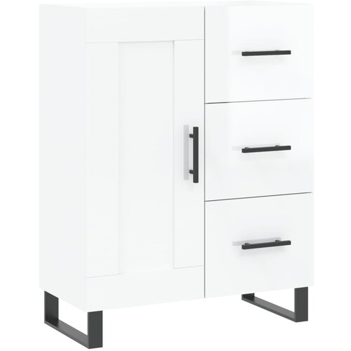 Maison Chic Komoda - Predalnik visok sijaj bela 69,5x34x90 cm inženirski les, (21722153) Slike