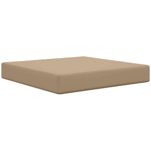  Jastuk za vanjsku sofU Sivo-smeđa 60 x 60 x 8 cm Poliester - Sivo-smeđa 60 x 60 cm 1x sjedalo Slike