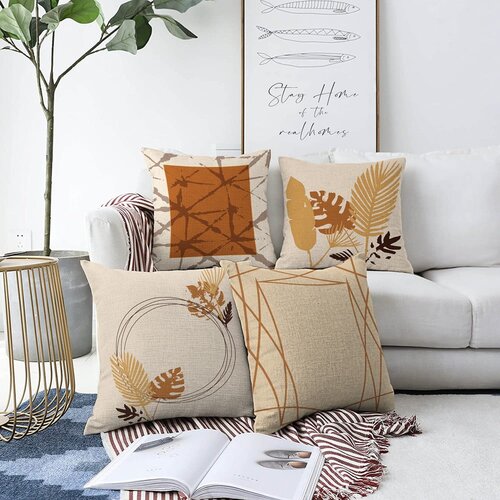 Minimalist Cushion Covers set od 4 ukrasne jastučnice Neutral, 55 x 55 cm Slike