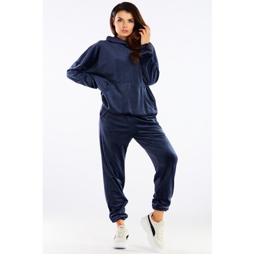 Awama Woman's Pants A459 Navy Blue Cene