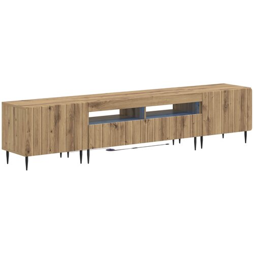  5-dijelni LED TV ormarić Hrast artisan Konstruirano drvo Cene