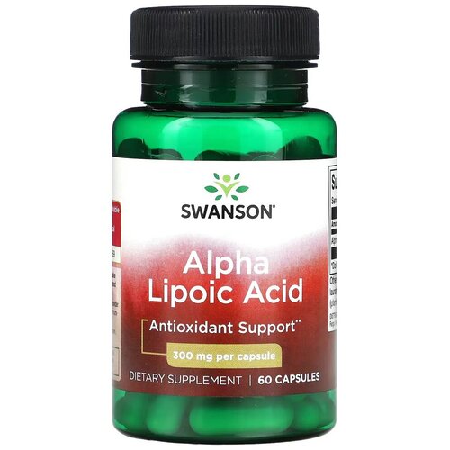 Swanson Alpha Lipoic Acid, 300mg, 60 kapsula Slike